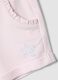 Girls&rsquo; pink stretch cotton shorts with bow_2