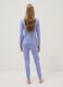 Purple pure cotton regular fit pyjamas with heart_2
