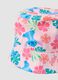 Multicolour pure cotton hat for girls with Stitch_1