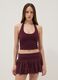 Purple stretch cotton top_2