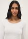 White long sleeve crew neck cotton blend regular fit shirt_1