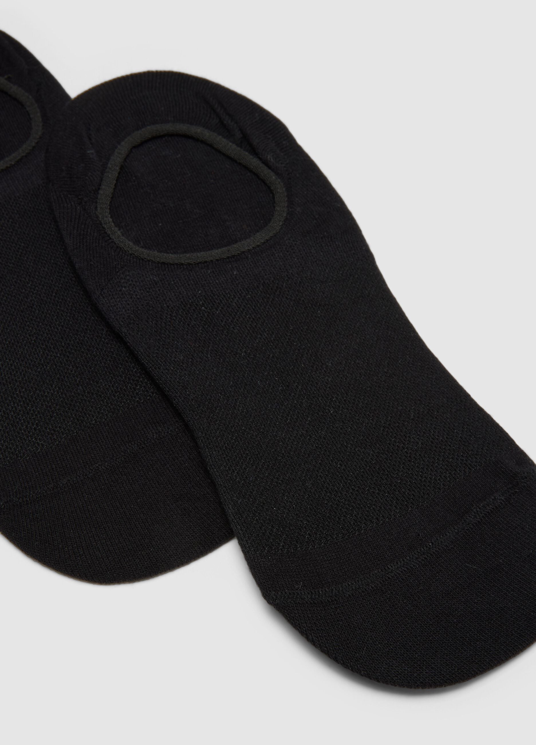 Pack of three black cotton sports socks