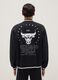 Black cotton-blend jacket regular fit with Chicago Bulls logo_2