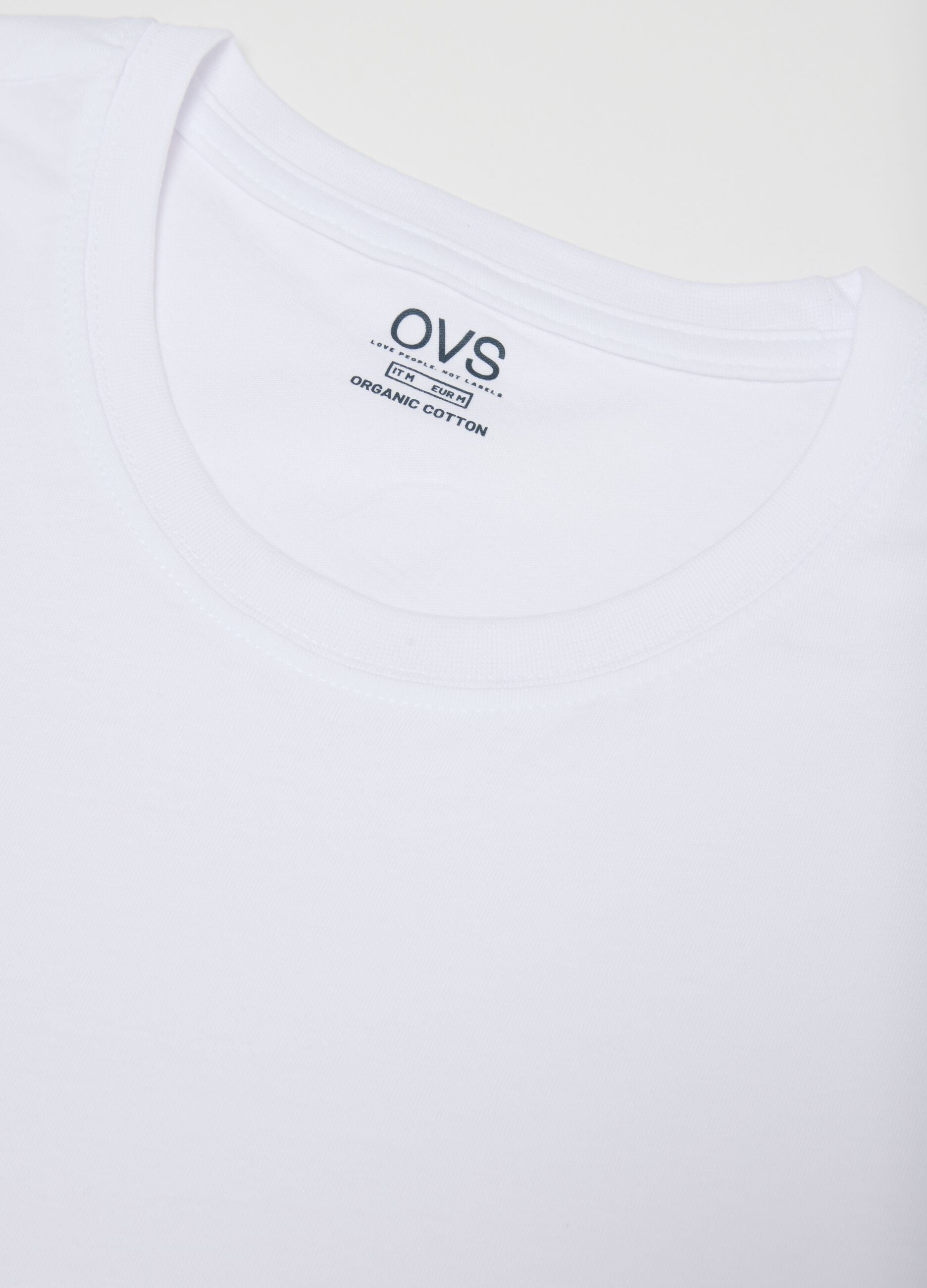 Tripack white crew neck T-shirts in pure cotton regular fit