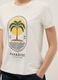 White pure cotton t-shirt regular fit with print_3