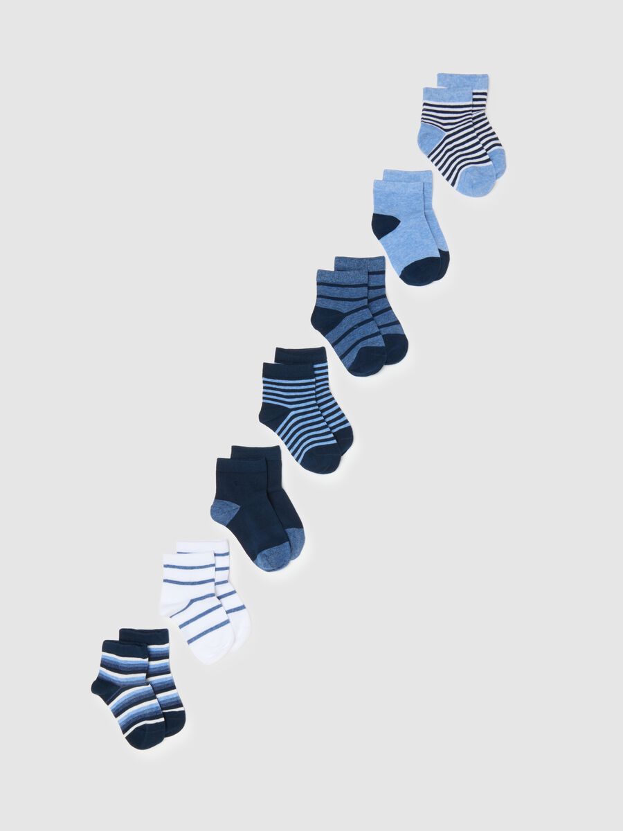 Multicolour Cotton Ankle Socks Multipack for Kids_0