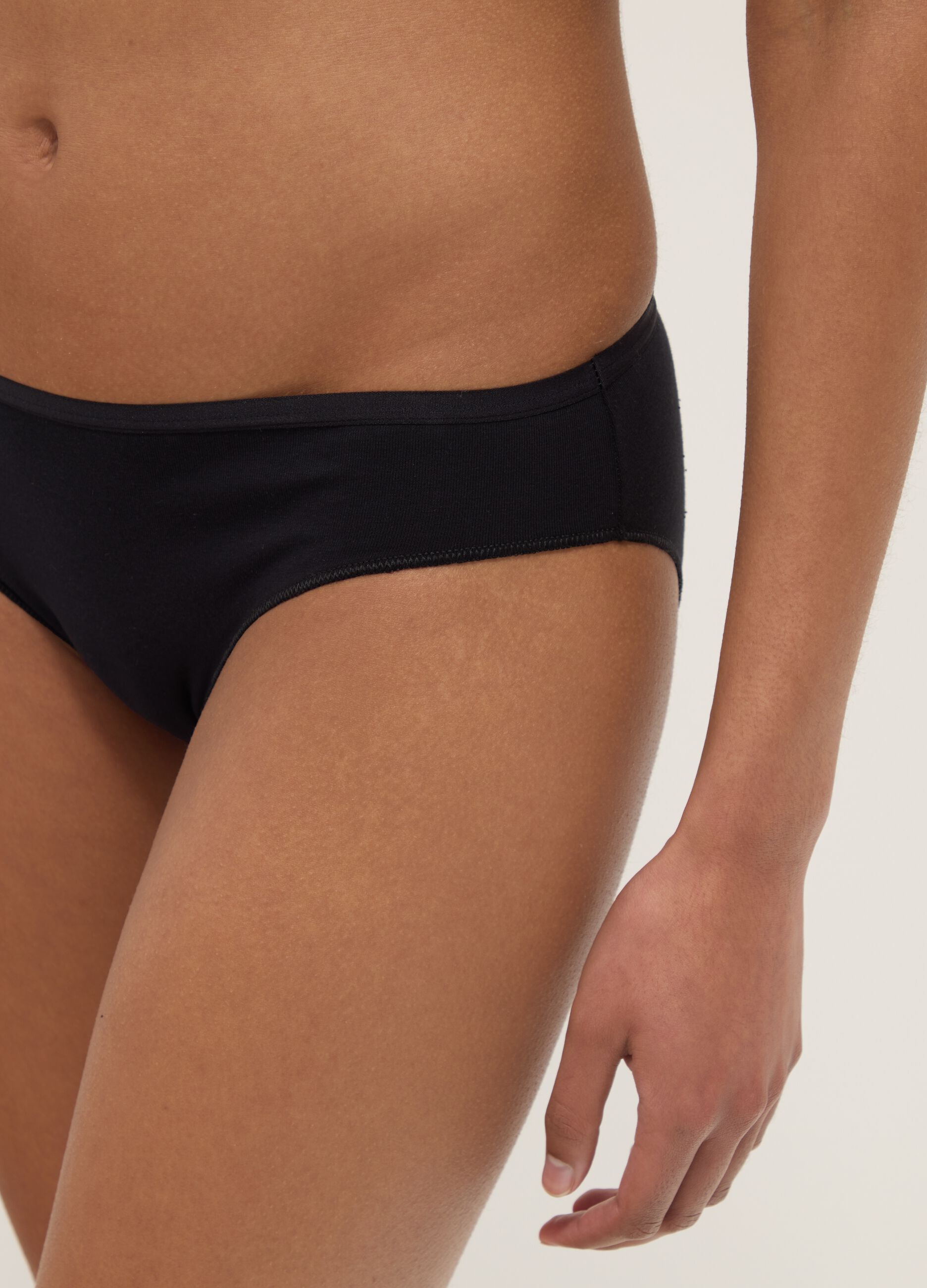 Multipack of multicolour stretch organic cotton briefs