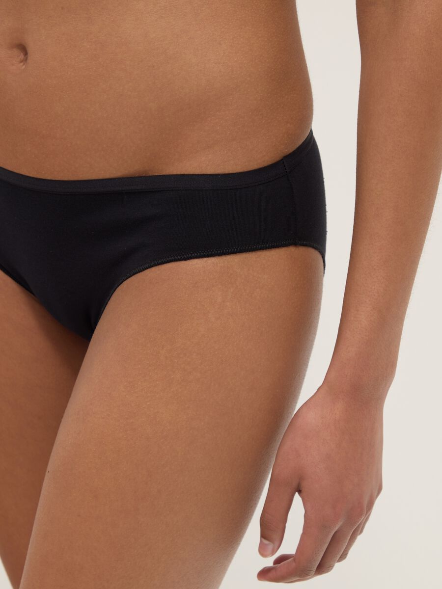 Multipack of multicolour stretch organic cotton briefs_3