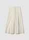 White stretch-cotton palazzo trousers_4