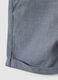 Blue and white checked cotton shorts for toddlers, regular fit_3