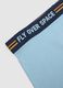Blue cotton regular fit boxers with print for children_3