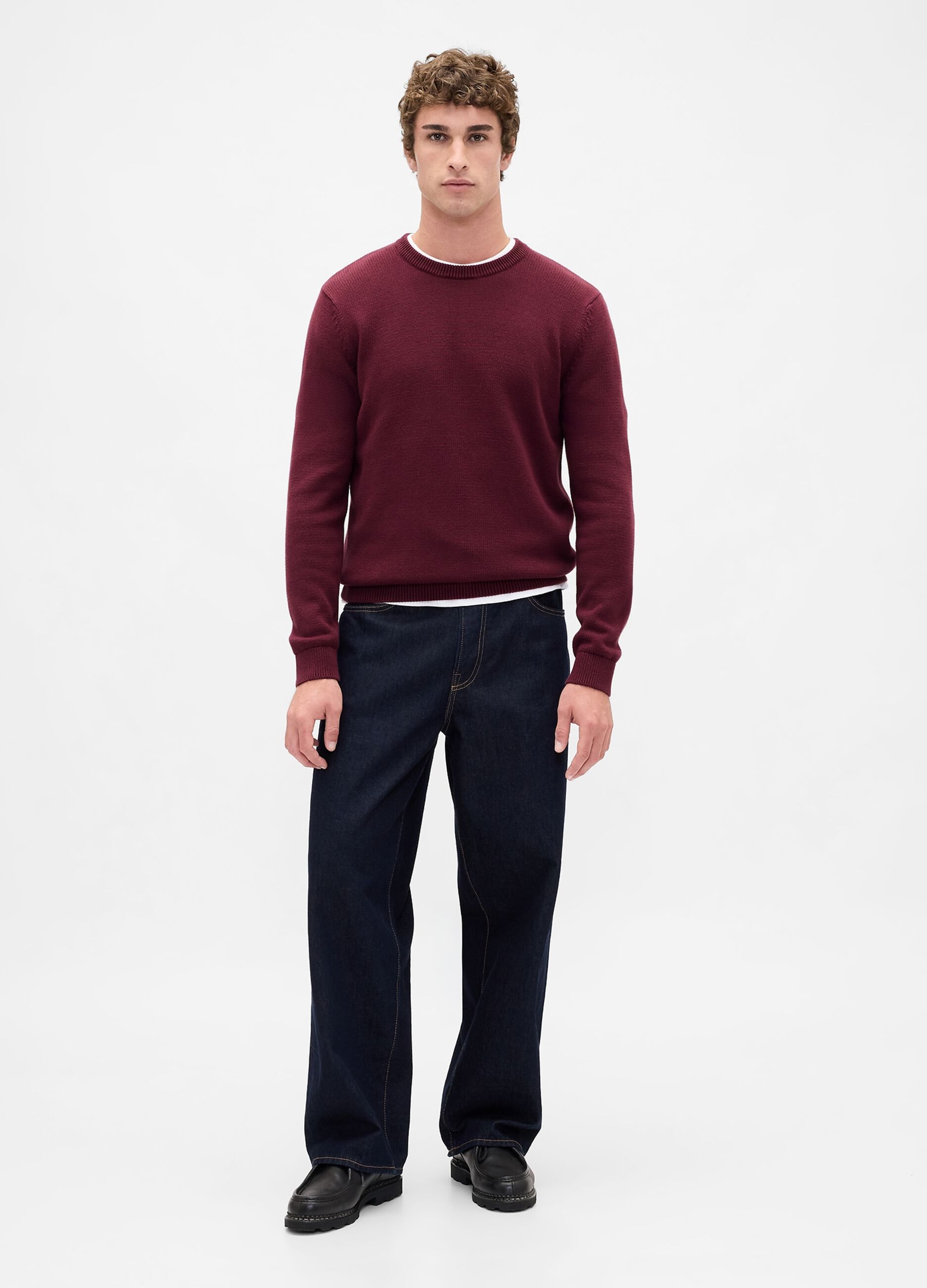 Red cotton jumper