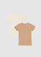 Baby's multicolour t-shirt twin pack in pure cotton regular fit_1