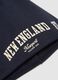 Blue cotton blend regular fit children's hat with lettering_2