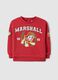 Red regular fit pure cotton sweatshirt for kids featuring Paw Patrol_0