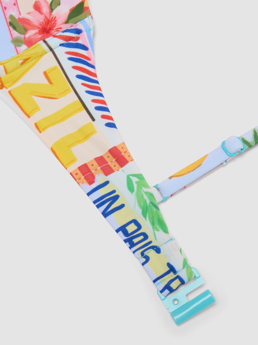 Multicolour stretch-fabric bikini top_5