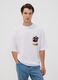 White 100% cotton T-shirt with Dragon Ball Z graphic print_2
