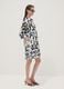 Multicolour floral print oversized stretch cotton dress_0