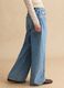 Sky Blue Cotton Wide Leg Jeans_3