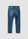 Blue slim-fit stretch cotton jeans_1