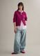 Red cardigan in pure cotton regular fit with buttons_1