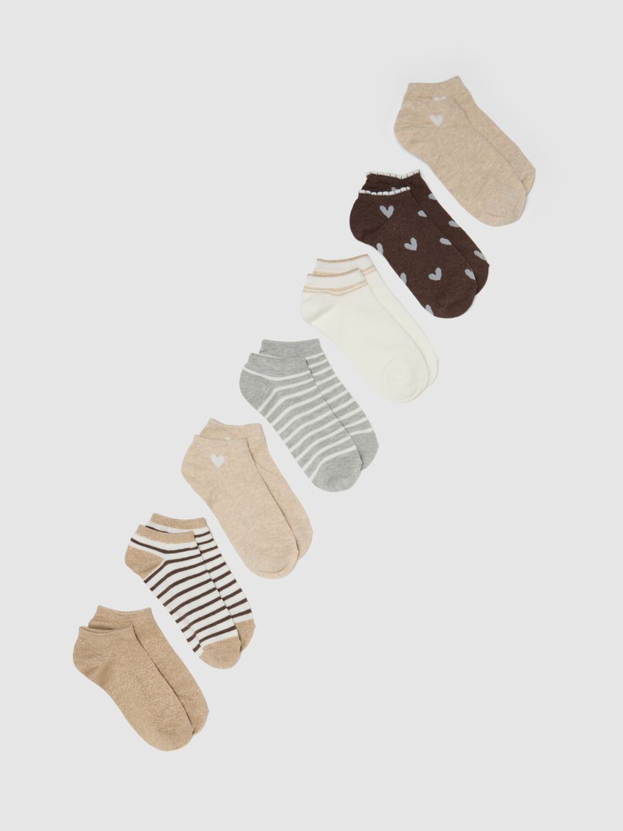 Multipack calze alla caviglia in misto cotone multicolor_0