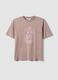 Pink pure cotton relaxed fit t-shirt with print_4