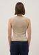 Beige glitter top with thin straps, regular fit_2