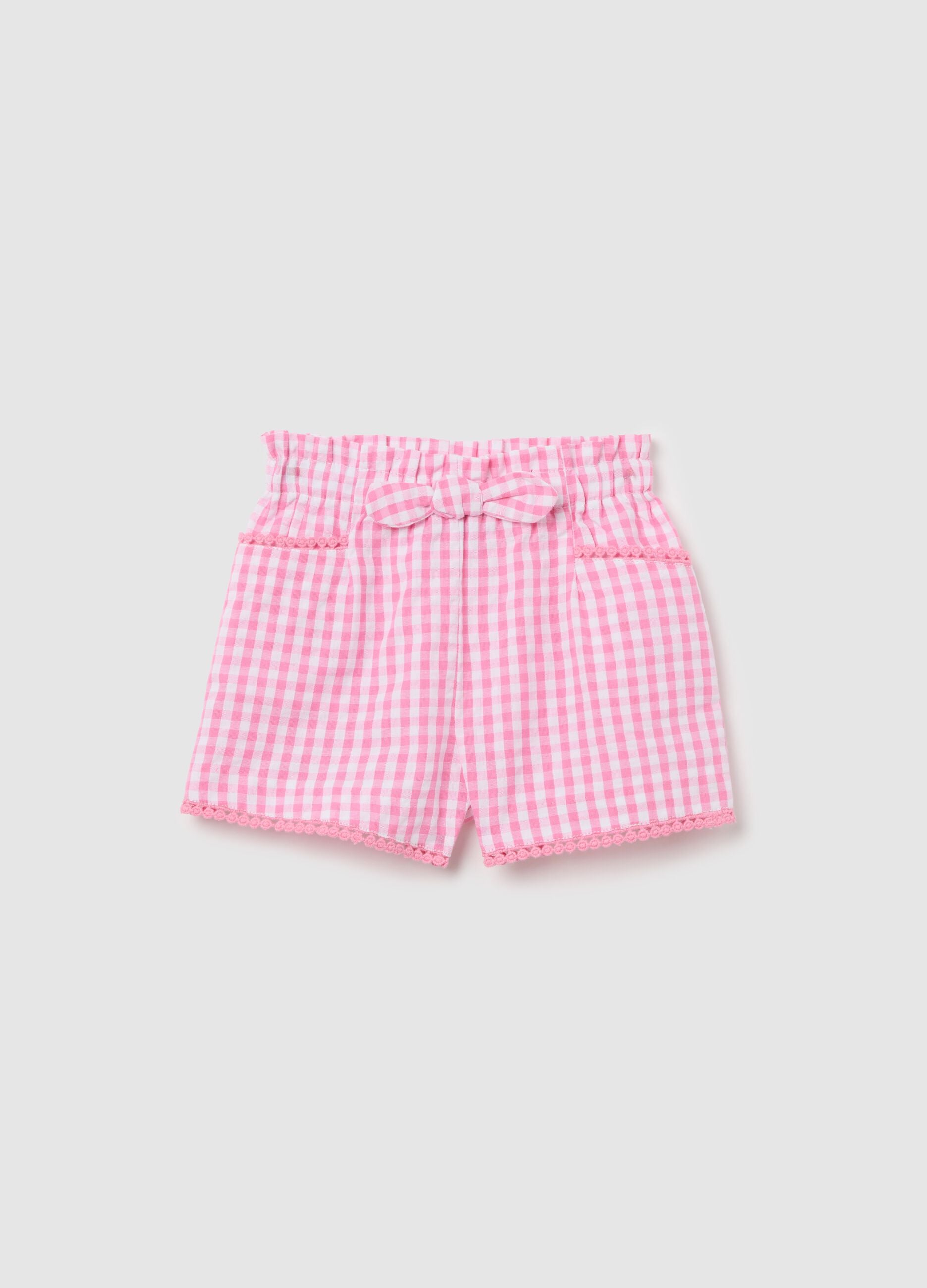 Girls&rsquo; multicoloured shorts in 100% cotton with regular fit