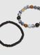 Multicolour glass bracelet twin pack_2