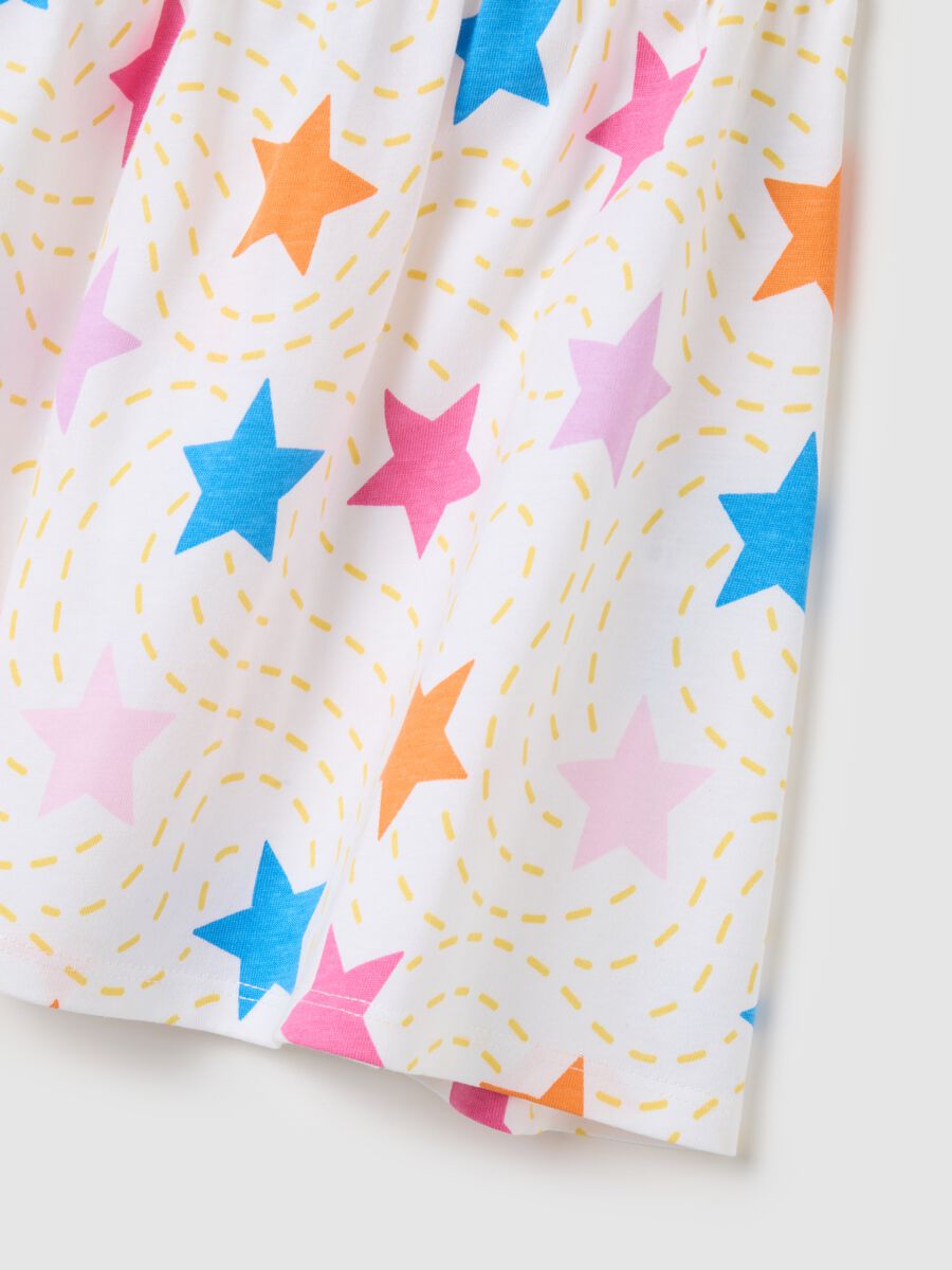 Baby girls&rsquo; multicoloured dress in 100% cotton with wide fit_3
