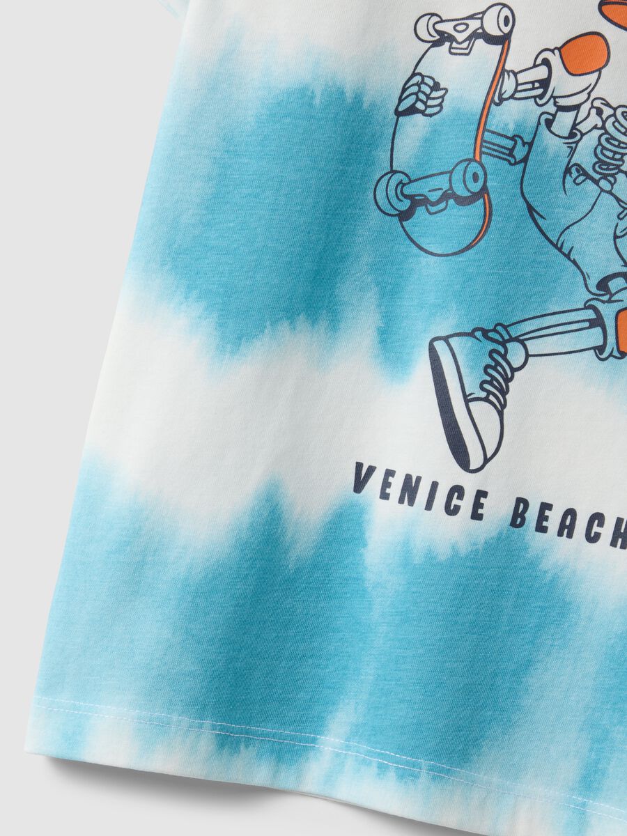 T-shirt in puro cotone multicolor per bambino in tie dye_3