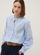 Blue pure cotton shirt with plaid regular fit_0