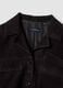 Black genuine leather jacket, regular fit_1