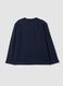 Blue pure organic cotton T-shirt with college print for boys_1