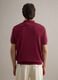 Polo in misto cotone, lino e seta rossa regular fit_4