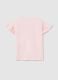 Pink T-shirt in cotton with diamant&eacute;s_1