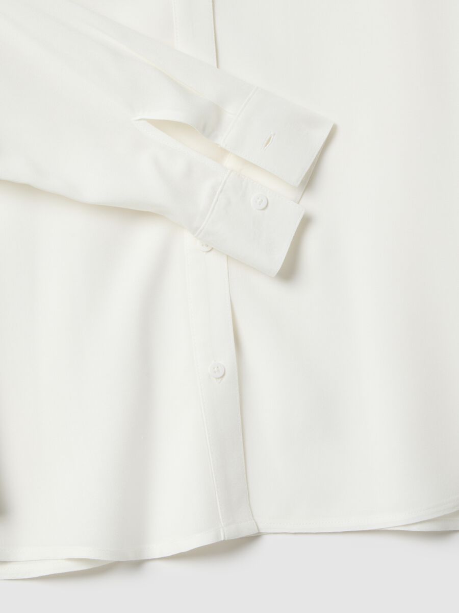 White Pure Viscose Shirt Regular Fit_5