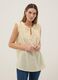 Yellow maternity blouse in pure cotton_1