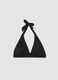 Black stretch triangle bikini top_4