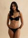 Black full-coverage bra with padded cups_1