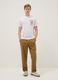 White pure cotton regular fit T-shirt with Negroni prints_1