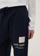 Boy's Blue Cotton Jogger Trousers Regular Fit_2