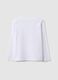 Girls' regular fit white pure cotton t-shirt with print_1