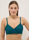 Green shaping bikini top in stretch fabric_0
