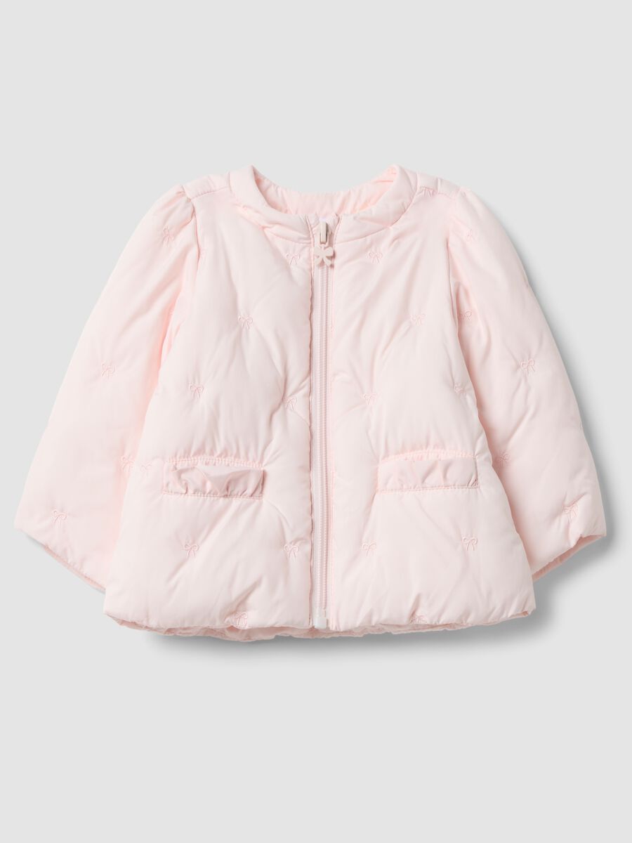 Baby Girls&rsquo; Pink Padded Zip-Up Jacket_0