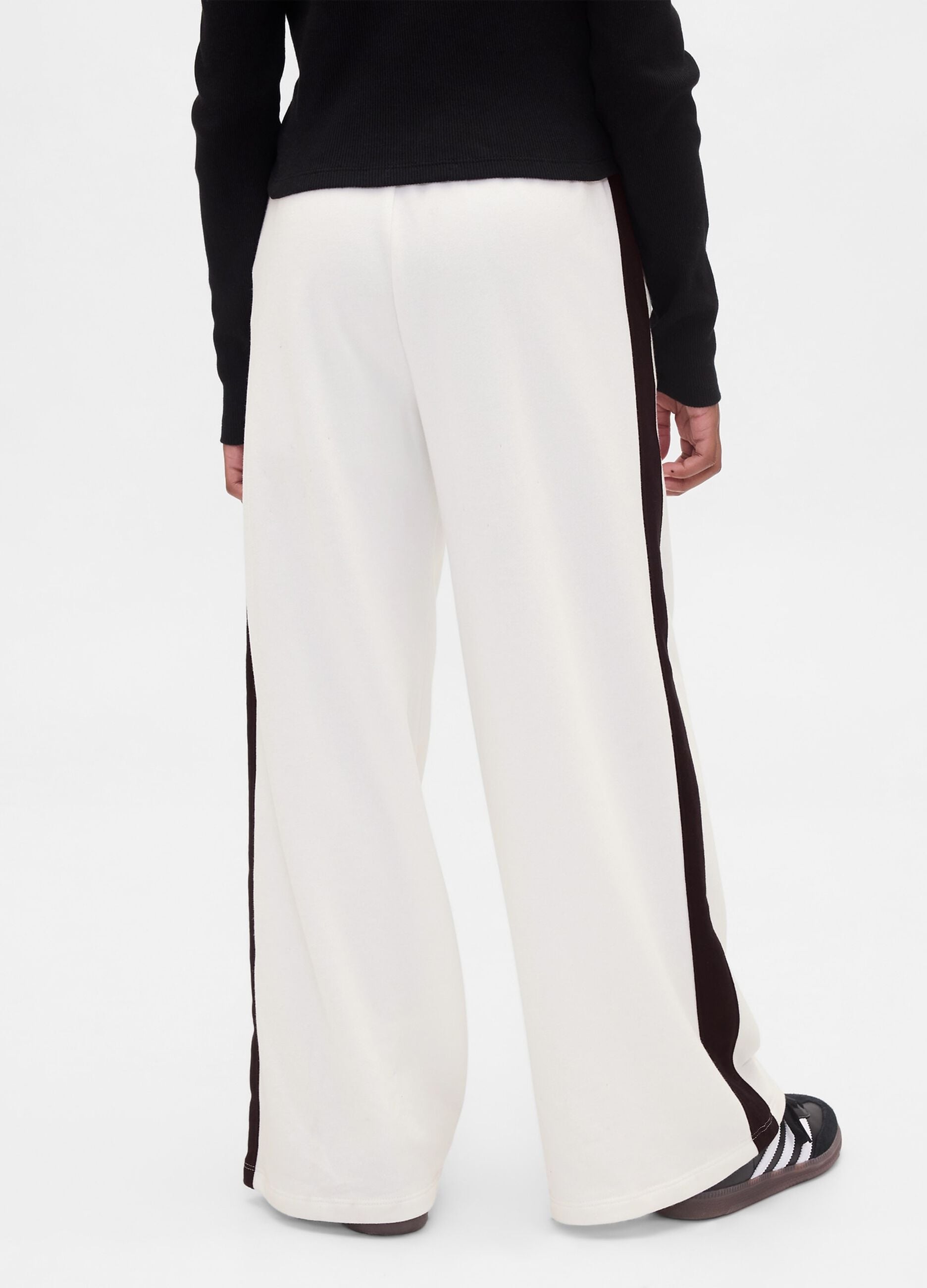 White cotton trousers for girls