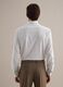 White Slim Fit Long Sleeve Shirt with Classic Collar_3