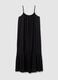 Women's Long Black Viscose Dress Wide Fit_4