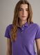 Purple regular-fit polo in 100% organic cotton_0